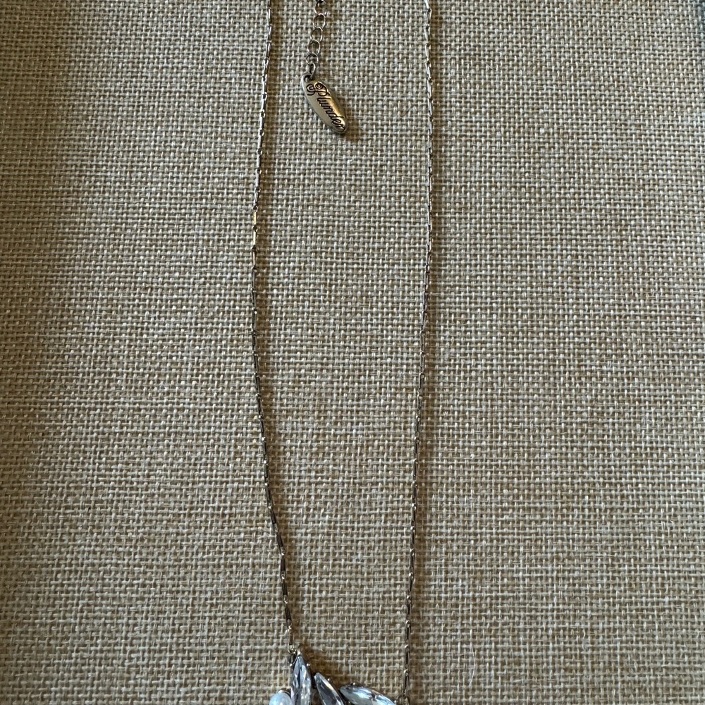Plunder Gold Necklace with Pearl and Crystal Accents
